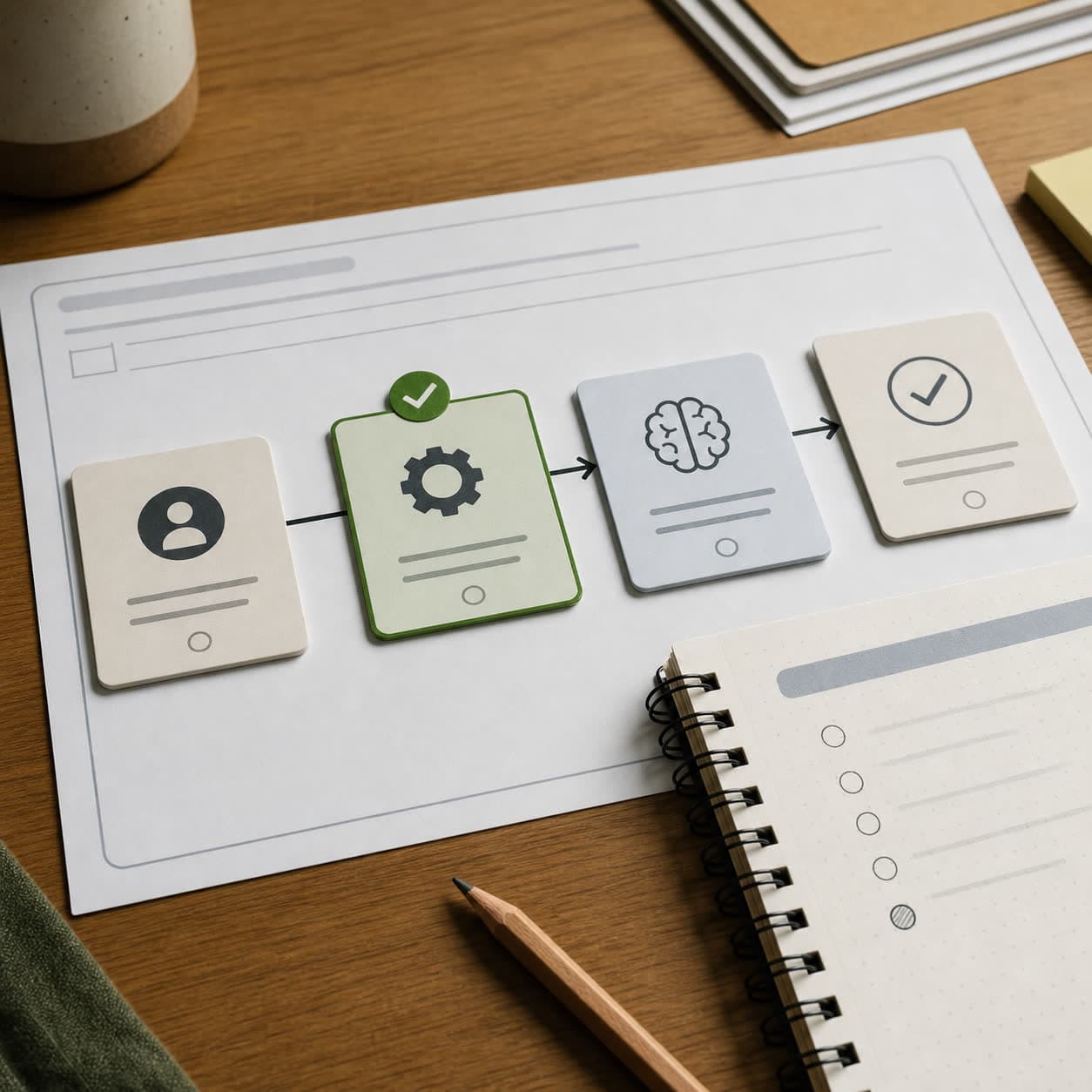 Workflow worksheet scene for mapping team adoption